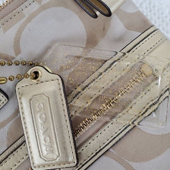 Coach Daisy Applique Multicolor Tote Bag - Picture 5 of 5